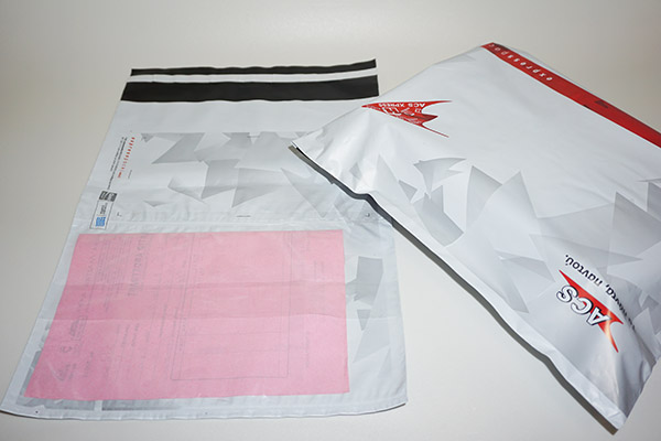 Courier bags with permanent self-adhesive strip